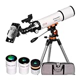 Slokey Discover The World Telescope for Astronomy for Adult Beginners - Professional, Portable and Powerful 20x-250x - Easy to Mount and Use - Astronomical Telescope for Moon, Planets and Stargazing