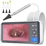 ScopeAround Otoscope Ear Camera with 4.5' IPS Screen, 1920x1080 FHD Smart Visual Ear Cleaner with Camera Tool Kit, Plug & Play at Home Ear Infection Detector Ear Wax Removal Camera with Light