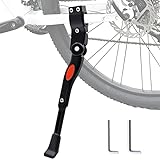1/2/5/10 Pack Bike Kickstand, Adjustable Bicycle Kickstand with Allen Wrench, Premium Steel Bicycle Stand Fit for 22'-28' Bike (1 Pack)