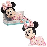Just Play Disney Baby Musical Crawling Pals Plush, Minnie Mouse, Interactive Crawling Plush, Stuffed Animal
