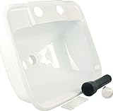 JR Products 95351 Molded Lavatory Sink - White