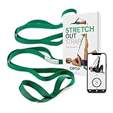 The Original Stretch Out Strap with Exercise Book, USA Made Top Choice Stretch Out Straps for Physical Therapy, Yoga Stretching Strap or Knee Therapy Strap by OPTP