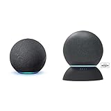 Echo (4th Gen) bundle with 'Made for Amazon' Battery Base for Echo - Charcoal