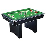 Renegade 54-In Slate Bumper Pool Table for Family Game Rooms with Green Felt, 48-In Cues, Balls, Brush and Chalk