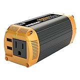 Krieger 150 Watt Pure Sine Wave Power Inverter, 12 V Car Inverter with Dual USB Ports (Quick Charge 3.0), AC Outlet & DC Cord Included - ETL Approved Under UL STD 458