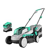 Litheli 20V Cordless Lawn Mower, Cordless Electric 13-Inch Brushless Lawn Mowerwith 4.0Ah Battery&Charger, for Garden, Yard and Farmwn