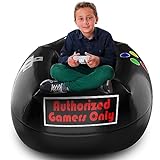 Inflatable Gaming Bean Bag Chairs for Kids - Gaming Chair for Kids in Gaming Room - Gaming Decor for Boys Bedroom - Kids Gaming Chair - Gaming Couch