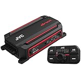 JVC KS-DR2104DBT Compact 4-Channel 600 Watt Car Amplifier with Bluetooth Streaming. Built for Marine, ATV and Powersport Applications. Waterproof, Dustproof, Rust Proof and Vibration Proof