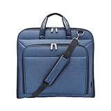 Amazon Basics Carry-On Garment Bag for Travel and Business Trips with Shoulder Strap - Navy