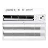 LG 8000 BTU Window Air Conditioners 2023 New Remote Control WiFi Enabled App Ultra-Quiet Washable Filter Cools 340 Sq. Ft for Small & Medium Room AC Unit air conditioner Easy Install White LW8017ERSM1