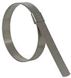 BAND-IT CP20S9 5/8' Wide x 0.025' Thick 5' Diameter, 201 Stainless Steel Center Punch Clamp (25 Per Box)