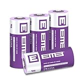 EEMB 4PACK CR123A Lithium Batteries 3V 1700mAh CR123 Battery with High Capacity for Flashlight Toys Alarm System Non-Rechargeable Battery