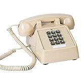 Classic Vintage Cord Phones for Landline Old Telephone with Mechanical Ringer Volume Control Retro Analog Desk Phone for Home,School and Office