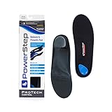 Powerstep ProTech Control Full Length - Over-Pronation Corrective Insole - Maximum Arch Support Orthotic for Women and Men (M 9-9.5 W 11-11.5)