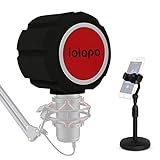 Pop Filter for Mic,Professional Eyeball Microphone Isolation Shield, Acoustic Microphone Windscreen Foam Cover for Recording Studio Microphone,Sound-Absorbing Foam that Reduces Noise and Reflections