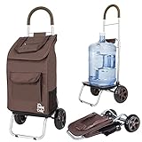 dbest products Trolley Dolly Shopping Grocery Foldable Cart, Cafe