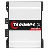 Taramps HD 2000 2 Ohms 1 Channel 2000 Watts RMS MAX Full Range Car Audio, Monoblock, LED Monitor Indicator, Class D Amplifier, Crossover, White 2k amp