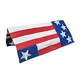 Tahoe Tack Patriotic American Flag Blanket 32' x 32'- Use for Western Horse Saddles, Throw Rug, Mat, Crafts, Decoration, Parades