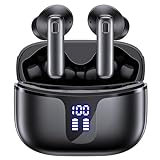 Wireless Earbuds Ear Buds 68H Playtime Bluetooth 5.3 Headphones with LED Power Display Charging Case IPX7 Waterproof Deep Bass Earphone with Microphone Headset for Phone Tablet TV Business Sport