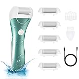 Callus Remover for Feet, Nicebirdie Electric Foot File Callus Removers Rechargeable Waterproof Pedicure Tools Foot Scrubber Shaver Feet Care Tool for Cracked Heels Dead Skin （Blue）