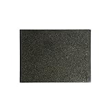 Kota Japan Premium Non-Stick Natural Black Granite Stone Pastry Cutting Board Slab 12' X 16' with No-Slip Rubber Feet for Stability and to Protect your Countertops | Easy to Clean | Stays Cool