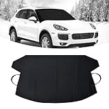 gunhunt Pack-1 Car Windshield Snow Shield Cover, 600D Thicken Oxford Fabric Car Windshield Cover Best for Ice, Frost & Snow Removal Windshield Snow Cover for All Weather (75' x 42.25')