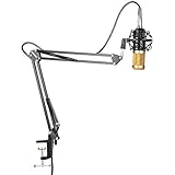 Neewer NW-800 Professional Studio Broadcasting Recording Condenser Microphone & NW-35 Adjustable Recording Microphone Suspension Scissor Arm Stand