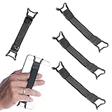 Qoyapow 3 Pack Mobile Phone Security Hand Strap Holder for 5.2-7.5 Inch Smartphones Universal Drop Prevention Elastic Bundle Grip Belt for Kindle Phone 13/12/11/Xr/Xs Max and Other Smartphones