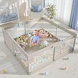 Baby Playpen, Playpen for Babies and Toddlers, Extra Large Playpen, Play pens for Babies and Toddlers (59 * 59inch playpen Without mat)