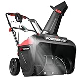 PowerSmart 21-Inch Corded Snow Blower, Electric Snow Blower with 15-Amp Motor and LED Light