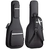 CAHAYA Electric Guitar Bag Premium Padded Gig Bag Soft Case 0.5inch Thick Padding with Reflective Bands CY0201