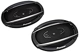 PIONEER TS-A6967S A-Series 6x9 Shallow 4-Way 450 Watts Max Power Black Car Audio Speakers (Pair)
