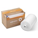 Wevac 8” x 150’ Food Vacuum Seal Roll Keeper with Cutter, Ideal Vacuum Sealer Bags for Food Saver, BPA Free, Commercial Grade, Great for Storage, Meal prep and Sous Vide (8' x 150')