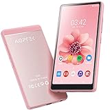 AGPTEK 40GB MP3 Player with Bluetooth and WiFi, 4 inch Full Touch Screen MP4 Player with Spotify, Android Online Music Player with Speaker, FM Radio (Pink)