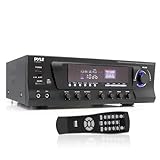 300W Digital Stereo Receiver System - AM/FM Qtz. Synthesized Tuner, USB/SD Card MP3 Player & Subwoofer Control, A/B Speaker, iPod/MP3 Input w/Karaoke, Cable & Remote Sensor - Pyle PT270AIU.6