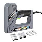 WORKPRO Electric Corded 4-in-1 Nail Gun, Professional Stapler for Wood Upholstery, Carpentry, Crafts, Framing, Decoration, DIY, Including 3000PCS of Staples and Nails