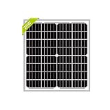 Newpowa 25W Monocrystalline Solar Panel 12V 25 Watt Mono Solar Panel Module for RV Marine Boat Off Grid