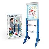 Discovery LED Artist Easel with Removable Glow-in-The-Dark Tracing Tablet, Includes 8 Washable Markers & 4 Magnets, 8 Drawing Light Modes, Portable Arts & Crafts Activity Kit, Kids Travel Toy Gift