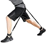 Vertical Jump Trainer Leg Strength Resistance Bands Set for Basketball Volleyball Football Tennis Leg Agility Training