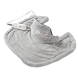 Sunbeam Heating Pad for Neck and Shoulder Pain Relief with Auto Shut Off and Moist Heating Option, 22 x 19', Grey