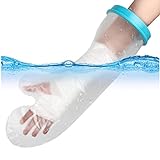 UpGoing 100% Waterproof Arm Cast Cover for Shower Bath, Adult Reusable Arm Cast Sleeve Protector Bag Covers for Shower Wound Arm, Hands, Wrists, Elbow, Finger [2022 New Upgraded]