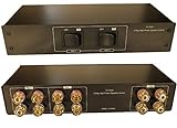 2 Zone Speaker Pair High Power Selector Switch Switcher with Gold Plated Banana Jacks, Audiophile Grade