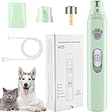 VIWIK Dog Nail Grinder, 2-Speed Rechargeable Dog Nail Trimmers for Large Medium & Small Dogs, Upgrade Professional Electric Pet Paws Grooming, Quiet Puppy Grooming Tool, for Dogs Cats