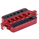 Buddy RC RC Connector Soldering Station Jig Aluminum Welding Soldering Jig for XT60 XT90 Connector Solder Station Jig, Red