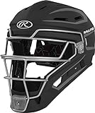 Rawlings | VELO 2.0 Catcher's Helmet | Baseball | Senior (7 1/8' - 7 1/2') | Black/Graphite