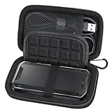 Lacdo Hard Drive Carrying Case for SanDisk Professional PRO-G40 SSD 1TB 2TB 4TB USB-C External Solid State Drives EVA Shockproof Water Repellent Storage Travel Bag, Black+Black