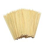 Hysagtek 400 Pcs Wood Skewers 6 Inch Bamboo Skewers Fruit Skewers Chocolate Fountain Sticks Fondue Sticks for Appetizer, BBQ, Cocktail, Kabob, Chocolate Fountain, Barbecue, Party