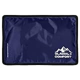 Glacial Comfort Gel Ice Pack for Back Pain - (12' x 8') Reusable Cold Pads for Hip, Knee, Shoulder Injuries, Muscle Strains, Migraine & Postpartum Recovery with Flex Technology - After Surgery.