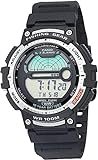 Casio Men's Fishing Timer Quartz Watch with Resin Strap, Black, 24.1 (Model: WS-1200H-1AVCF)