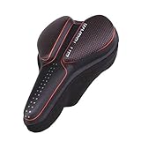 Gel Bike Seat Cover Soft Bicycle Saddle Pad Breathable Cushion Cover Gel Seat for Mountain Road Bike Exercise Bike Outdoor Cycling Riding